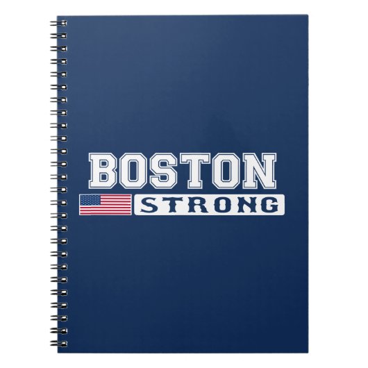 BOSTON STRONG U.S.-vlag Notitieboek (Voorkant)