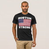 BOSTON STRONG U.S. Vlag T-shirt (Voorkant volledig)
