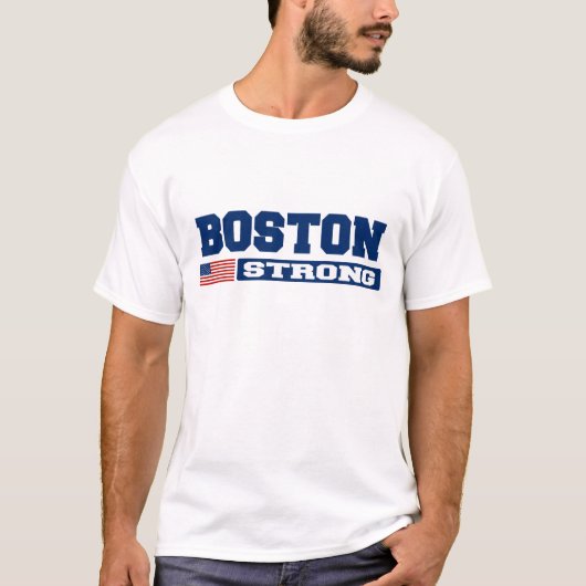 BOSTON STRONG U.S. Vlag T-shirt (Voorkant)