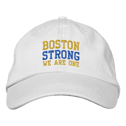 Boston Strong We zijn één geborduurd Pet (Voorkant)
