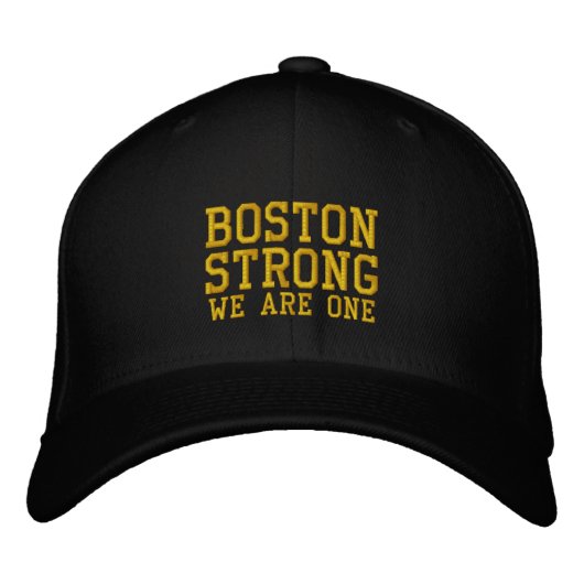 Boston Strong We zijn één geborduurd Pet (Voorkant)