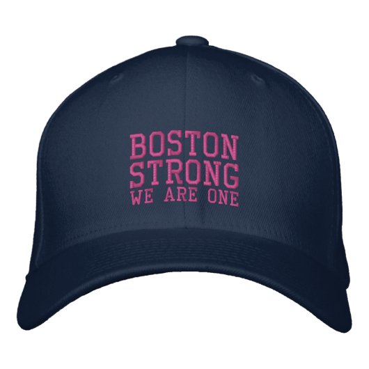 Boston Strong We zijn één geborduurd Pet (Voorkant)