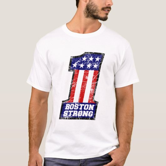 Boston Strong WE ZIJN ÉÉN Grunge stijl T-shirt (Voorkant)
