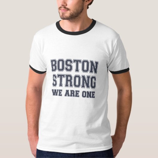 Boston Strong WE ZIJN ÉÉN T-shirt (Voorkant)
