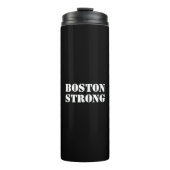 "Boston Strong" wit zwart Thermosbeker (Voorkant)