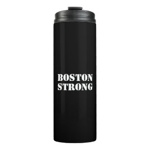 "Boston Strong" wit zwart Thermosbeker