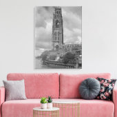Boston Stump and River Welland, Lincolnshire Canvas Afdruk (Insitu (Woonkamer))