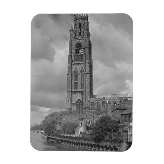 Boston Stump and River Welland, Lincolnshire Magneet (Verticaal)