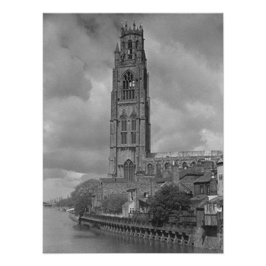 Boston Stump and River Welland, Lincolnshire Perfect Poster (Voorkant)