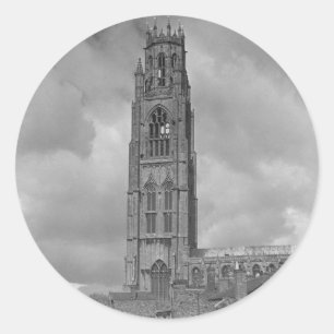 Boston Stump and River Welland, Lincolnshire Ronde Sticker