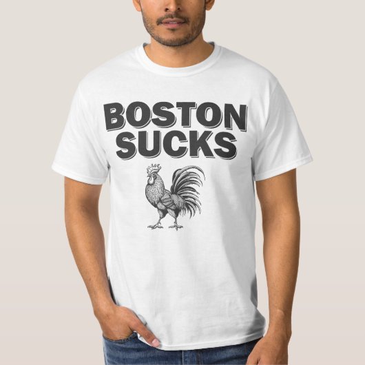 Boston Sucks Chicken Roster T-shirt (Voorkant)