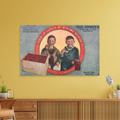 Boston Suitsus Brand Cranberry Label Canvas Afdruk (Insitu (Woonkamer))