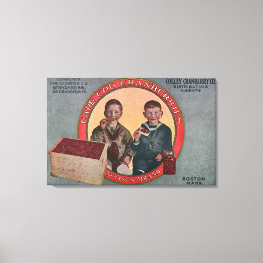 Boston Suitsus Brand Cranberry Label Canvas Afdruk (Voorkant)