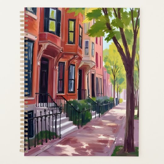 Boston Summer | Massachusetts Brownstone Houses Planner (Voorkant)