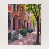 Boston Summer | Massachusetts Brownstones Legpuzzel (Verticaal)