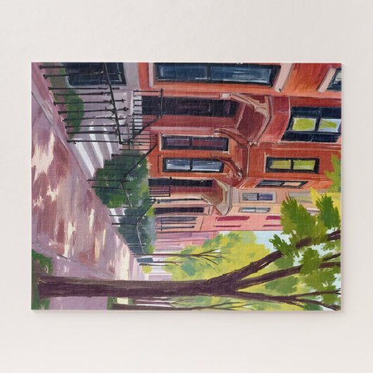Boston Summer | Massachusetts Brownstones Legpuzzel (Horizontaal)