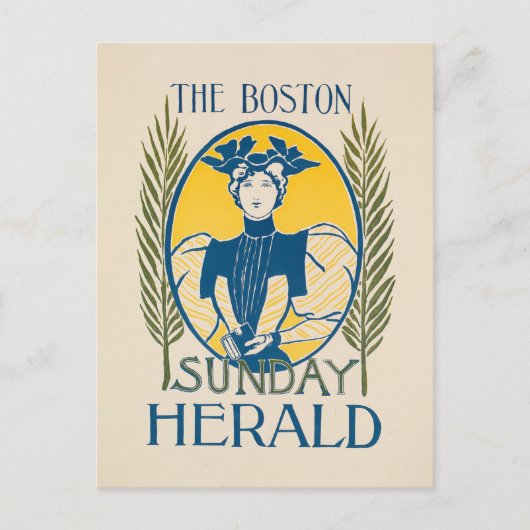 Boston Sunday Herald Briefkaart (Voorkant)