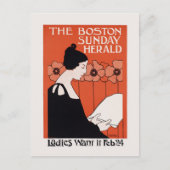  Boston Sunday Herald Briefkaart (Voorkant)