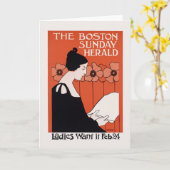  Boston Sunday Herald Kaart (Gele Bloem)