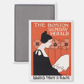  Boston Sunday Herald Magneet (Voorkant / Achterkant)