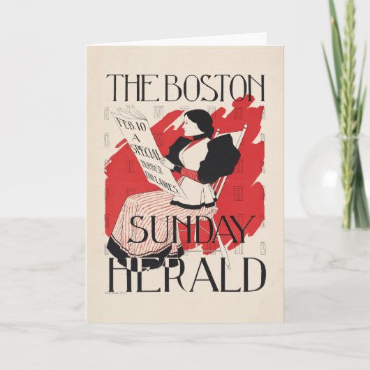  Boston Sunday Herald Women's Edition Kaart (Voorkant)