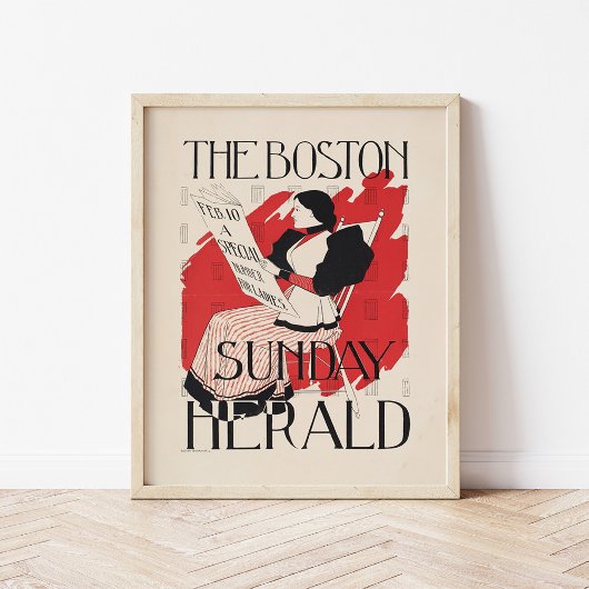  Boston Sunday Herald Women's Edition Poster