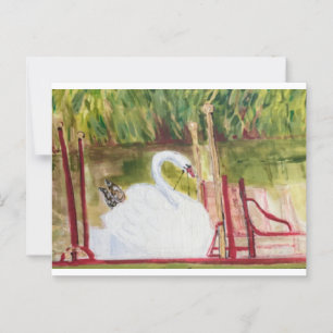 Boston Swan Boat Briefkaart