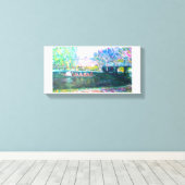 Boston Swan Boat Painting Canvas Afdruk (Insitu (Houten vloer))