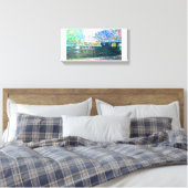 Boston Swan Boat Painting Canvas Afdruk (Insitu (Slaapkamer))