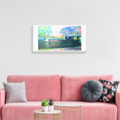 Boston Swan Boat Painting Canvas Afdruk (Insitu (Woonkamer))