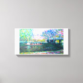 Boston Swan Boat Painting Canvas Afdruk (Voorkant)