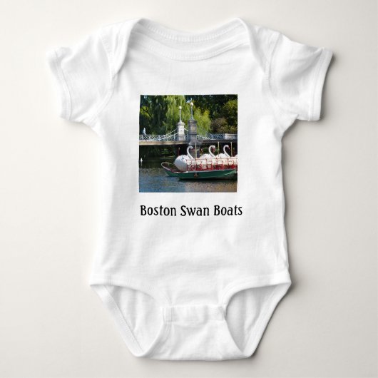 Boston Swan Boats Baby Romper (Voorkant)