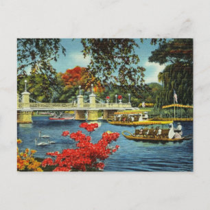 Boston Swan Boats Briefkaart