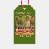 Boston Swan Boats in Summer Cadeaulabel (Achterkant)