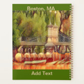 Boston Swan Boats in Summer Planner (Achterkant)