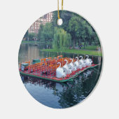 Boston Swan Boats Keramisch Ornament (Links)