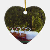 Boston Swan Boats Keramisch Ornament (Voorkant)