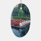 Boston Swan Boats Keramisch Ornament (Rechts)