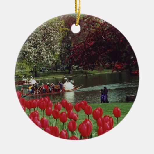 Boston Swan Boats Ornament (Voorkant)