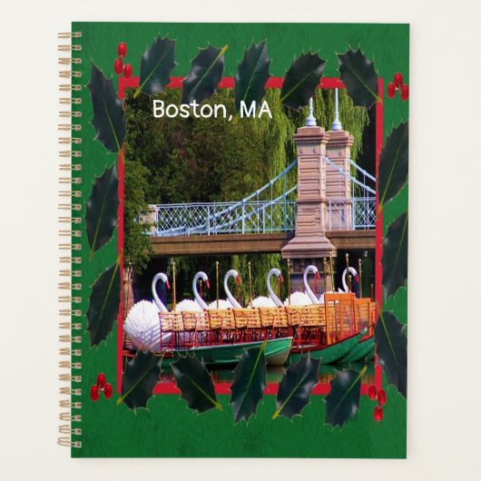 Boston Swan Boats - Prettige feestdagen Planner (Voorkant)