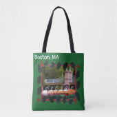 Boston Swan Boats Prettige feestdagen Tote Bag