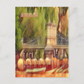 Boston Swan Boats Summer Filter Briefkaart (Voorkant)