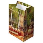 Boston Swan Boats Summer Filter Medium Cadeauzakje (Voorkant Gekanteld)
