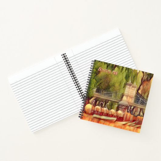 Boston Swan Boats Summer Notitieboek (Binnen)