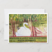Boston Swanboat Briefkaart
