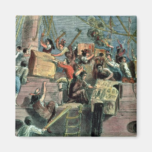 Boston Tea Party, 16 december 1773 Magneet (Voorkant)