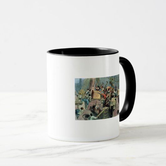 Boston Tea Party, 16 december 1773 Mok (Voorkant rechts)