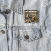 Boston Tea Party 2 Vierkante Button 5,1 Cm (In situ)