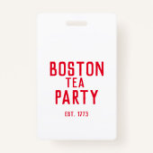 Boston Tea Party Badge (Voorkant)