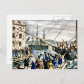 Boston Tea Party Briefkaart (Voorkant / Achterkant)